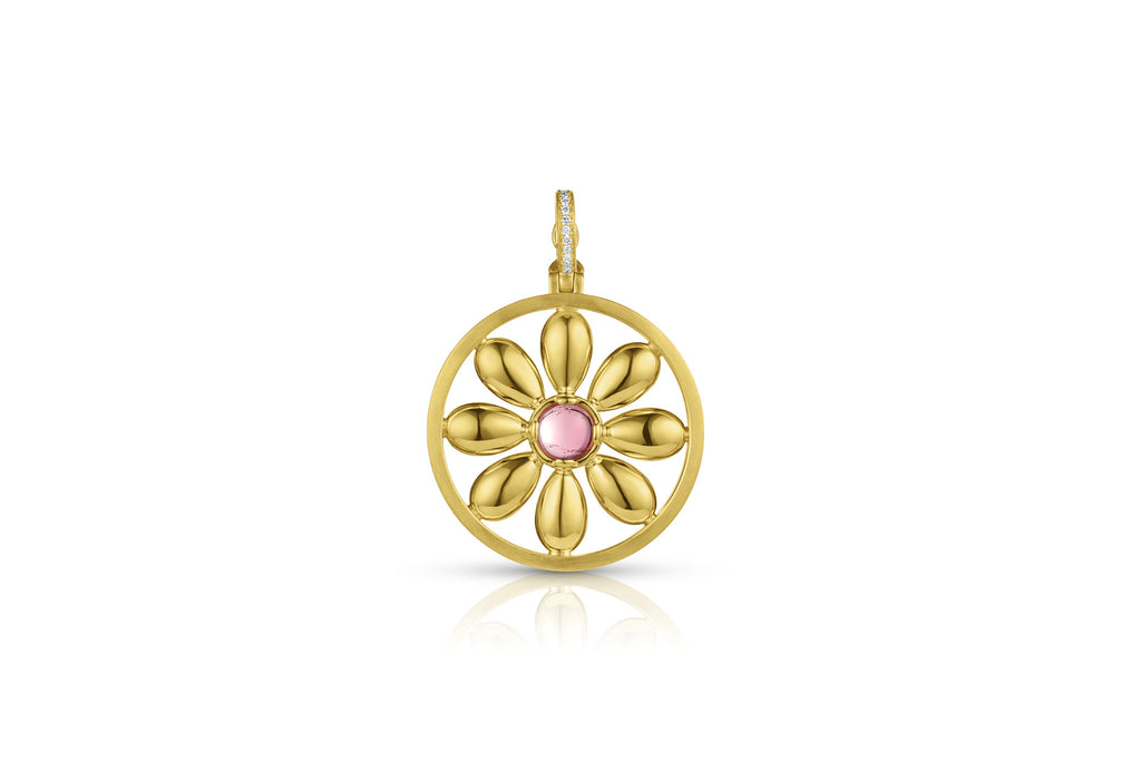 Flora Pendant - Light Pink Tourmaline - Leigh Maxwell Jewelry