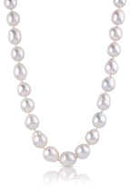 Knotted South Seas Pearl Strand with Diamond Accent