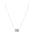 Louis Anthony Jewelers Mixed-Cut Diamond Pendant Necklace in 18k White Gold
