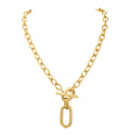 Antonio Papini Oval Link Necklace in 18kt Yellow Gold