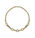 Mariani Rolo Link Diamond Necklace in 18kt Yellow Gold