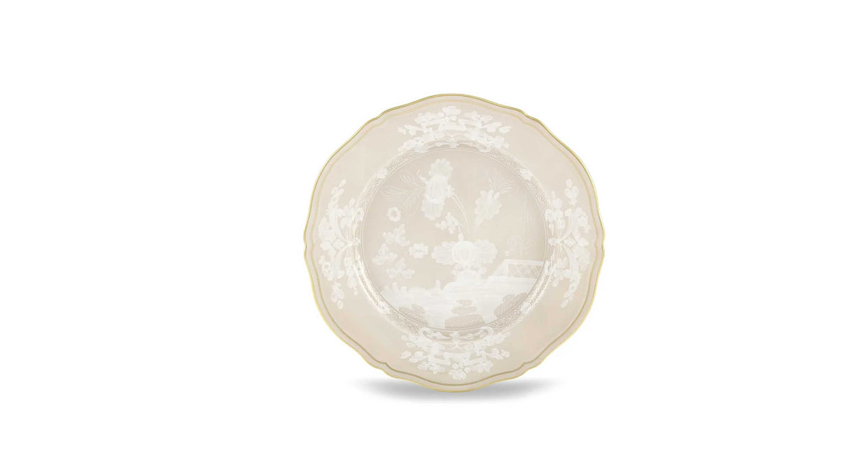 "Oriente Italiano" Meringa Flat Dinner Plate
