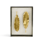 Michael Aram Champa Leaf Fabric Shadow Box