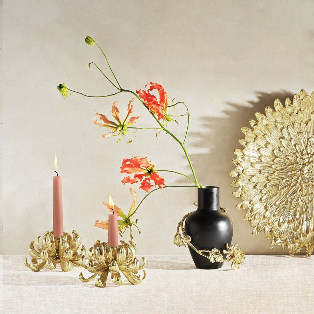 Dahlia Candleholders