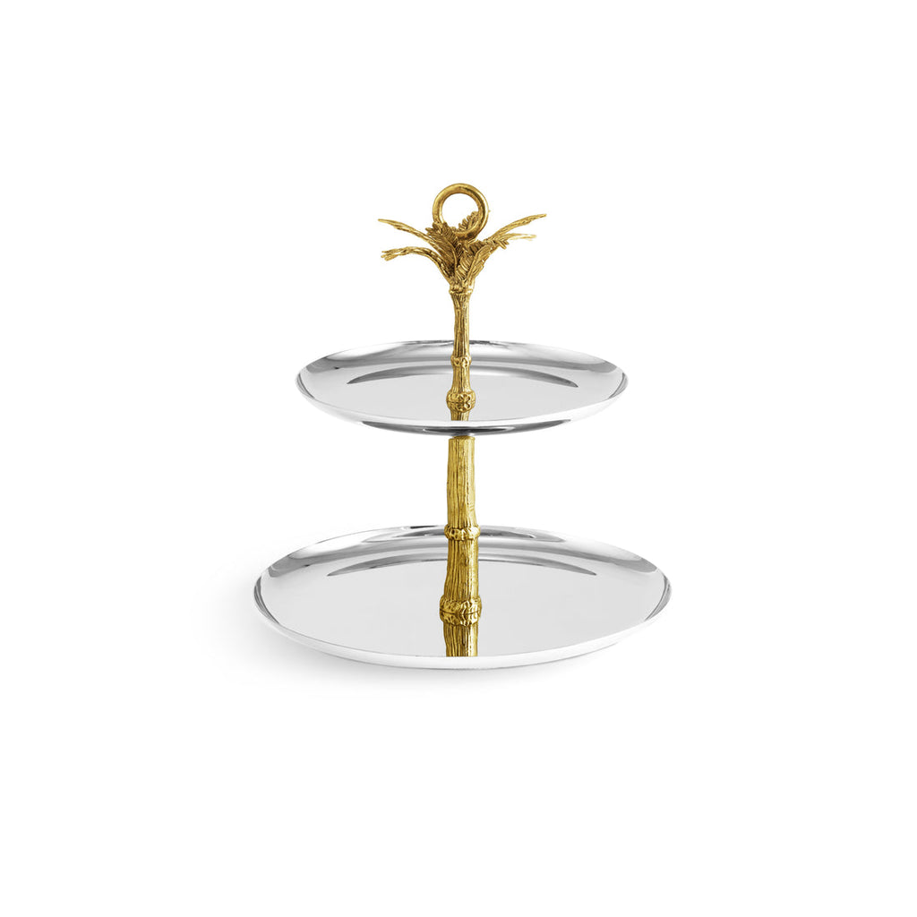 Michael Aram Palm 2-Tier Etagere