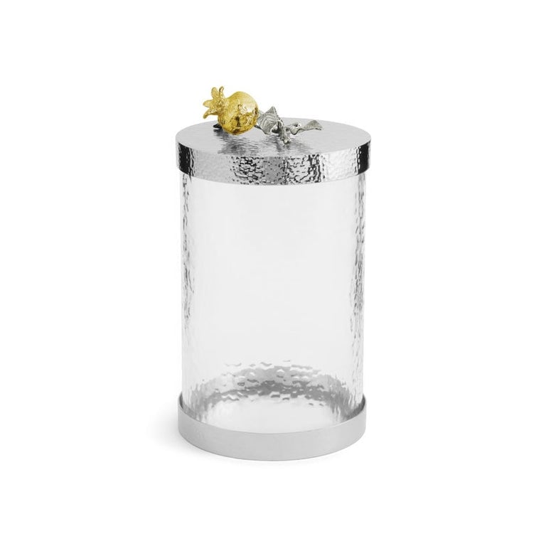 Michael Aram Pomegranate Silver & Gold Canister Medium