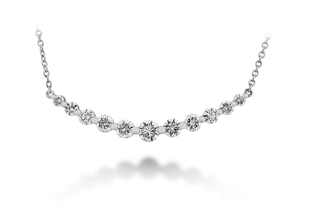 Memoire "Smile" 18kt White Gold Diamond Necklace