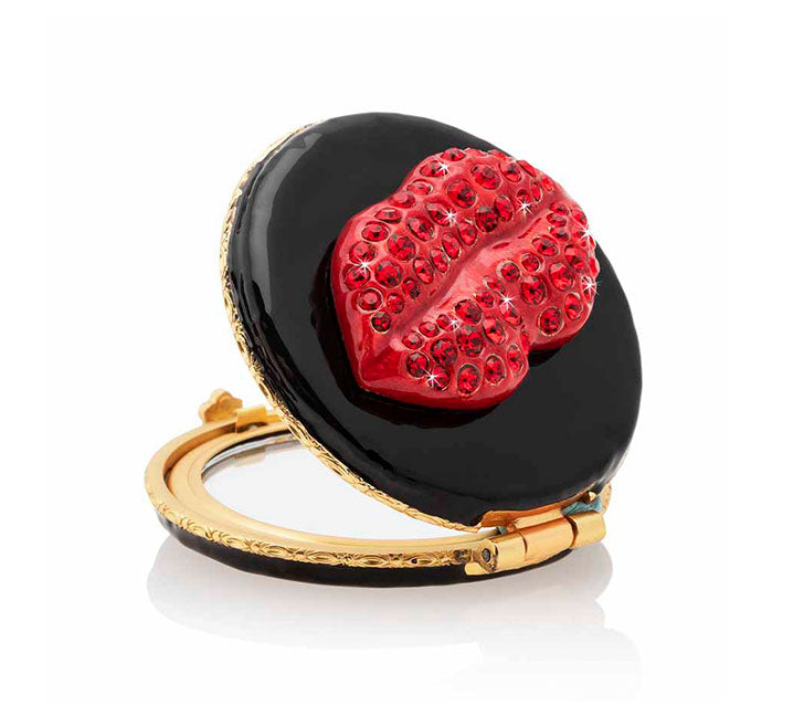 Jay Strongwater Monroe Lip Red Compact