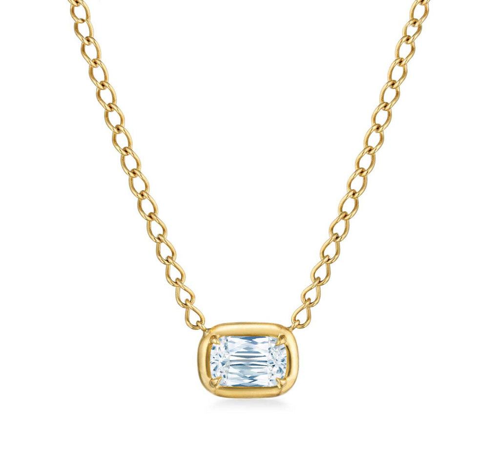 Kwiat ASHOKA® Pendant Necklace with a Bezel-Set Diamond in 18kt Yellow Gold