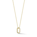 Walters Faith Walters Faith “Saxon” 18kt Yellow Gold All Diamond Mini Single Link Necklace