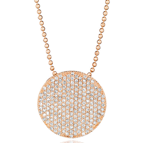 Phillips House "Affair" Infinity 14kt Rose Gold Large Diamond Necklace