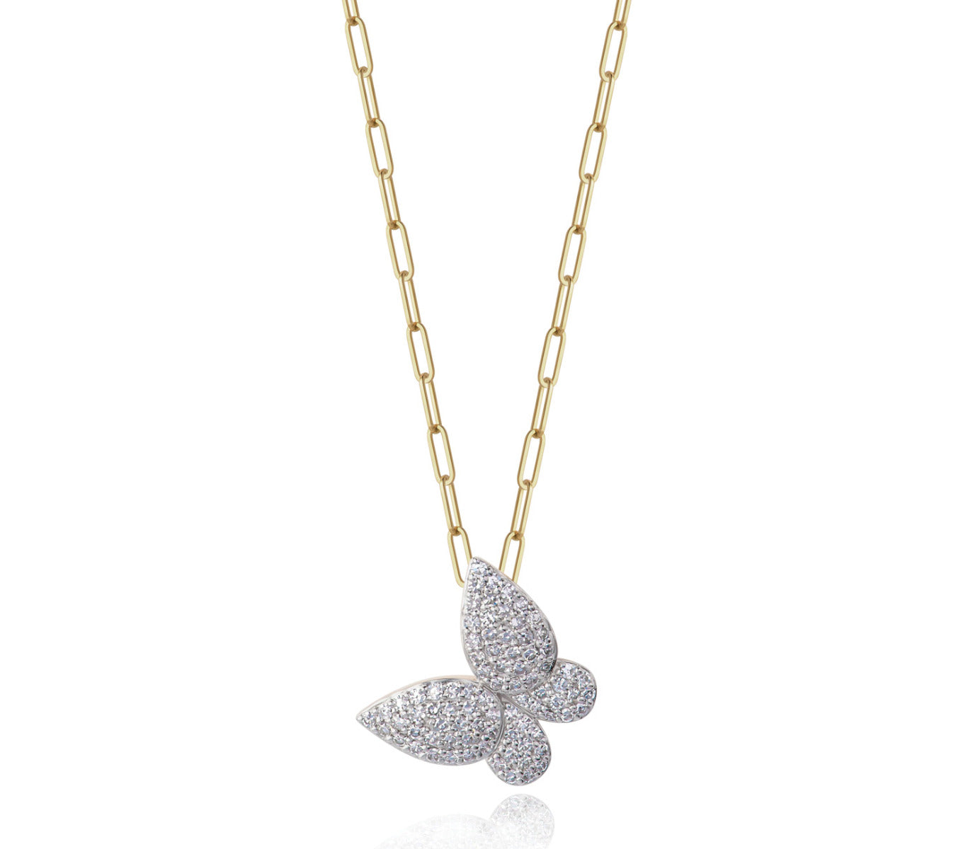 Phillips House "Affair" 14kt Yellow Gold Medium Butterfly Necklace
