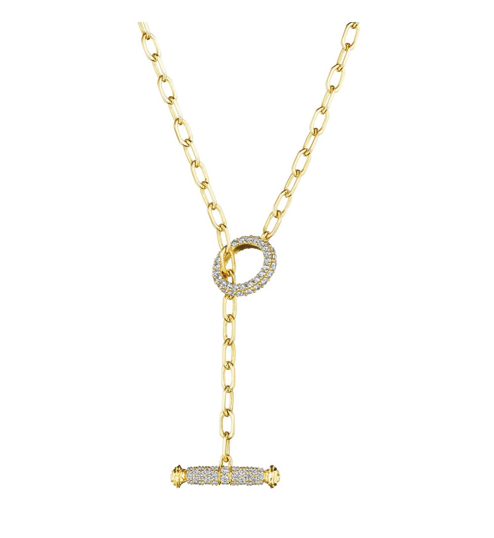 Penny Preville 18" "Links Diamond Toggle Necklace
