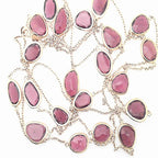 One-of-a-kind Garnet Station Necklace
