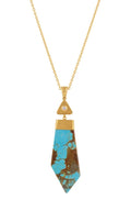 Gurhan Royston Turquoise & Diamond Pendant Necklace