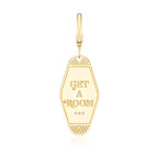 Harwell Godfrey "Get a Room" Mini Keychain Charm 18kt Yellow Gold