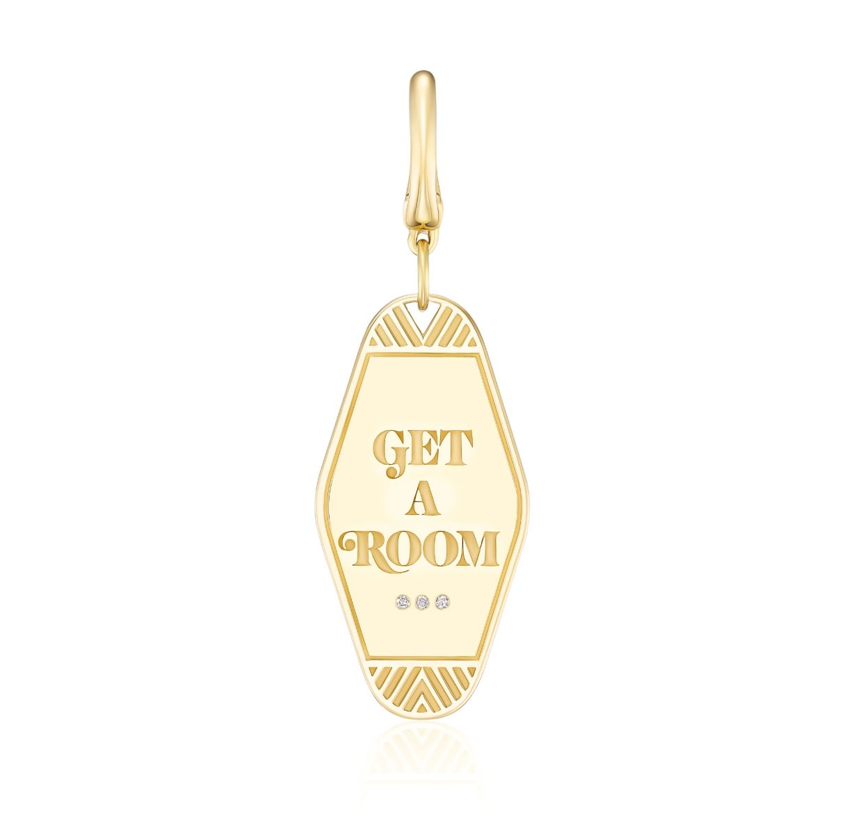 Harwell Godfrey "Get a Room" Mini Keychain Charm 18kt Yellow Gold