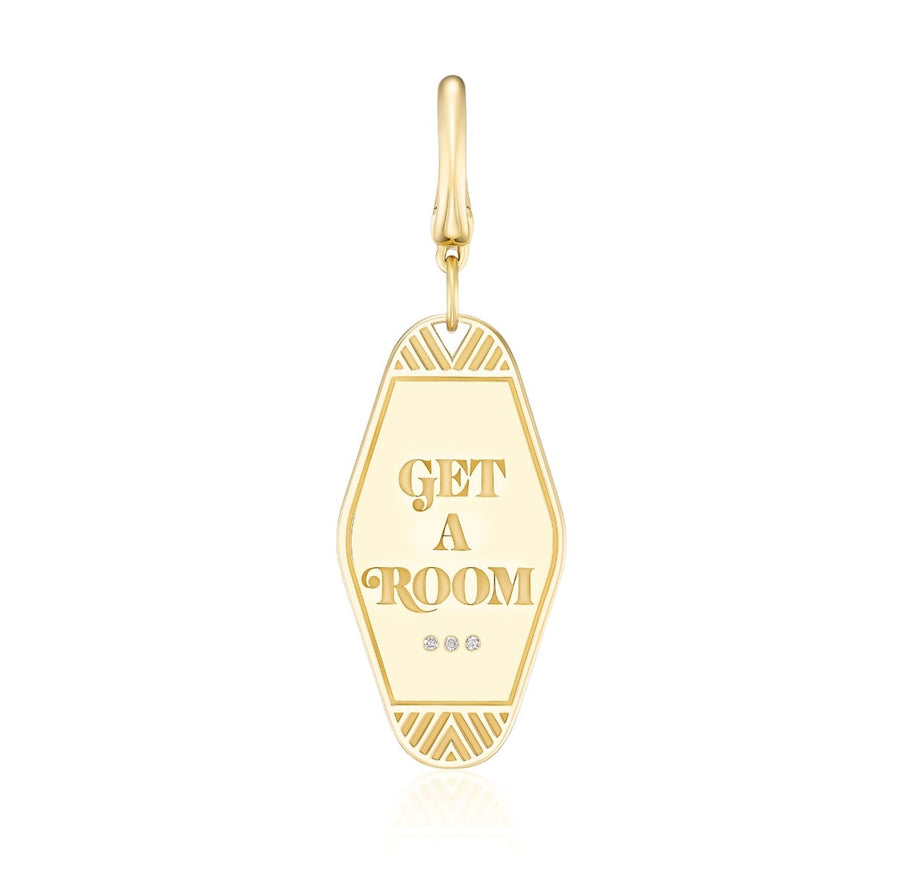 Harwell Godfrey "Get a Room" Mini Keychain Charm 18kt Yellow Gold