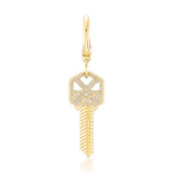Harwell Godfrey "Key to the Pied-à-terre" Mini Charm Pendant 18kt Yellow Gold