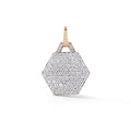 Walters Faith Dora 18kt Gold All Diamond Small Hexagon Charm