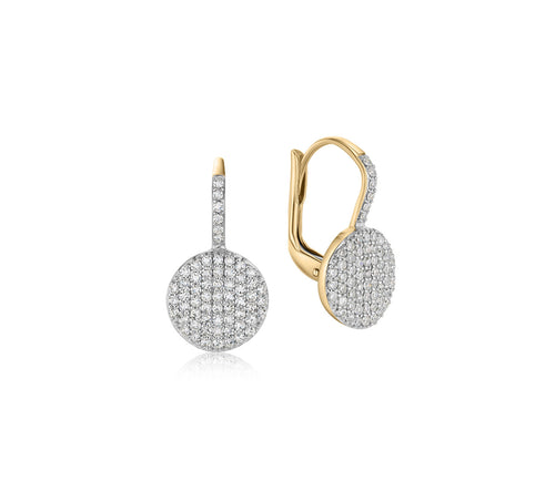 Phillips House "Affair" Petite Infinity Leverback Diamond Earrings
