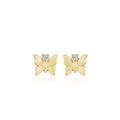 Penny Preville 18kt Yellow Gold Petite Penny Butterfly Stud Earrings