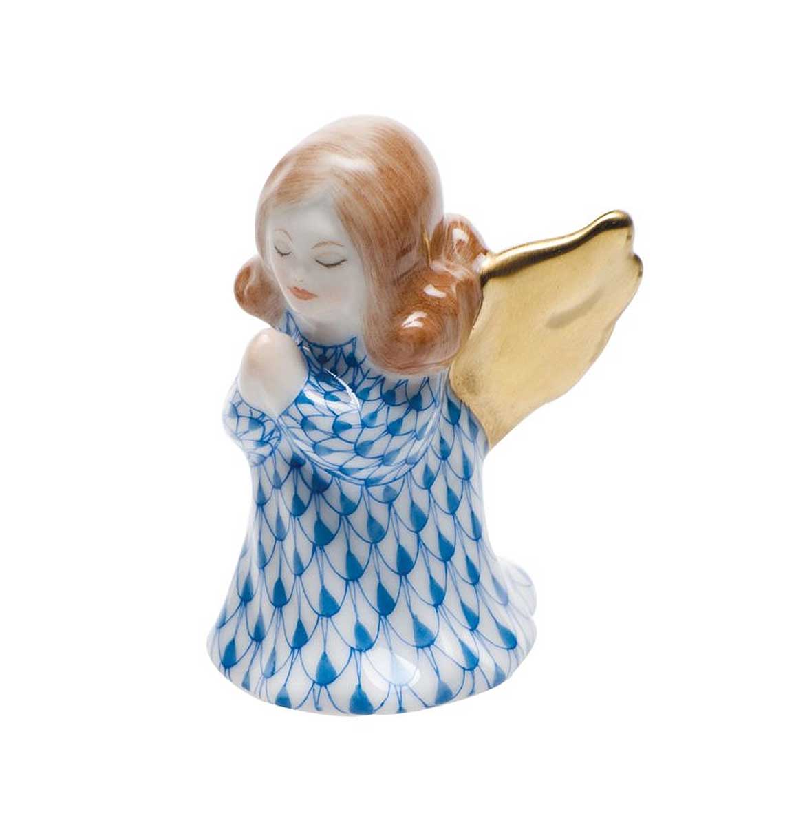 Small Praying Angel - Blue
