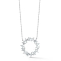 Beny Sofer Marquise and Emerald Diamond Pendant Necklace in 14kt White Gold