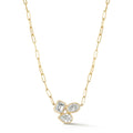 Beny Sofer Multi-Shape Diamond Paperclip 14kt Yellow Gold 18" Necklace