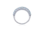 Lyric Five-Row Ring with Diamonds