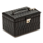 Caroline Medium Black Jewelry Case