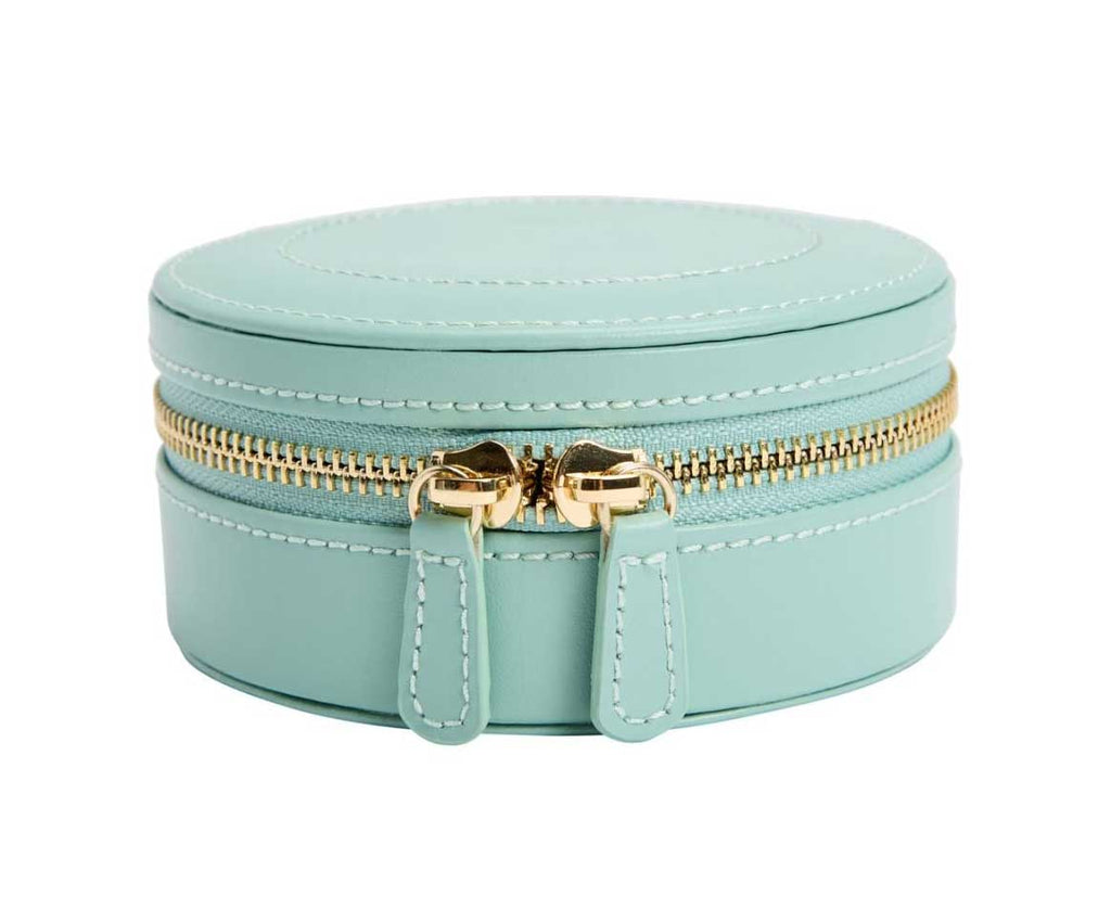 Sophia Jade Round Mini Jewelry Case