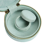 Sophia Jade Round Mini Jewelry Case