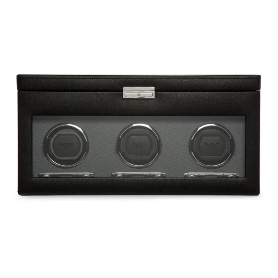 Wolf Classic Triple Watch Winder with Storage