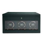 Wolf 1834 British Racing Triple Watch Winder with Storage