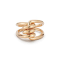 Walters Faith "Huxley" 18kt Yellow Gold Single Coil Link Ring (7)