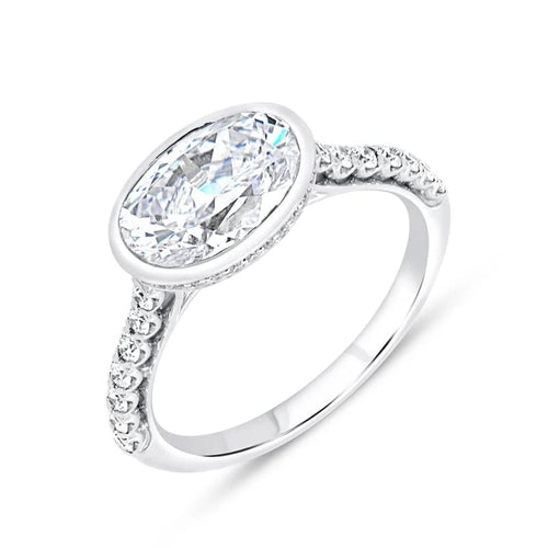 Louis Anthony Jewelers "Alexandria" Diamond Engagement Ring in 18K White Gold (6.5)