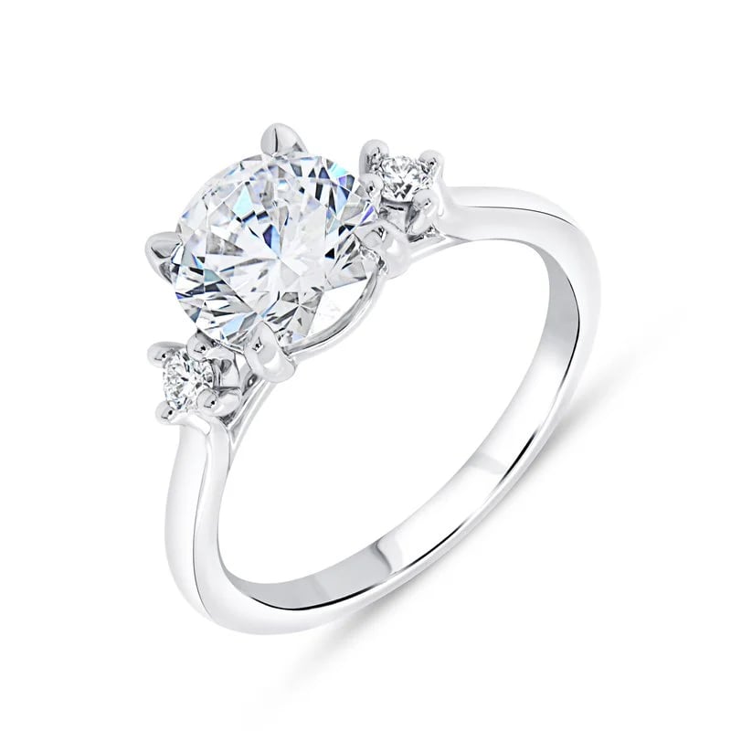 Louis Anthony Jewelers "Timeless" Diamond Engagement Ring in 18K White Gold (6.5)