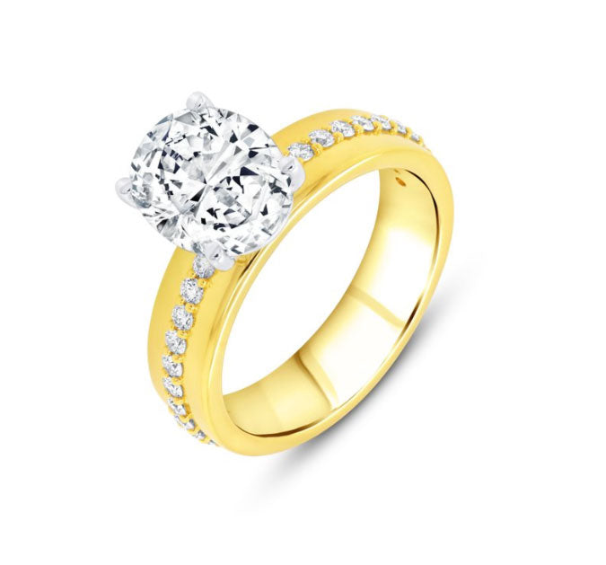 Louis Anthony Jewelers "Signature" Diamond Engagement Ring in 18K Yellow Gold