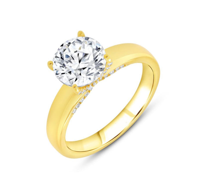 Louis Anthony Jewelers "Timeless" Diamond Engagement Ring in 18K Yellow Gold