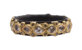 Armenta Pear-Shaped Sapphire Lacey Stack Band Ring
