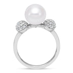 Mastoloni Pearl and Diamond Ring