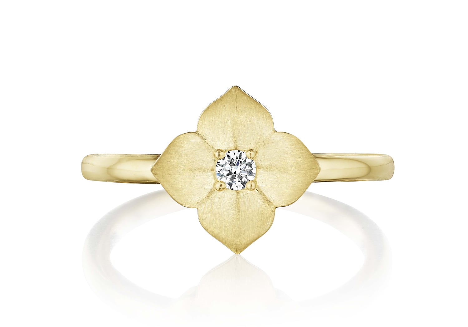 Penny Preville 18kt Yellow Gold High Polish Flower Ring