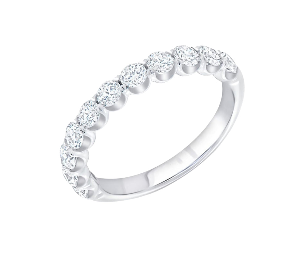Louis Anthony "Timeless" 1-Row Wedding Ring in 14K White Gold