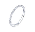 Louis Anthony "Timeless"  Straight Wedding Ring in 18K White Gold