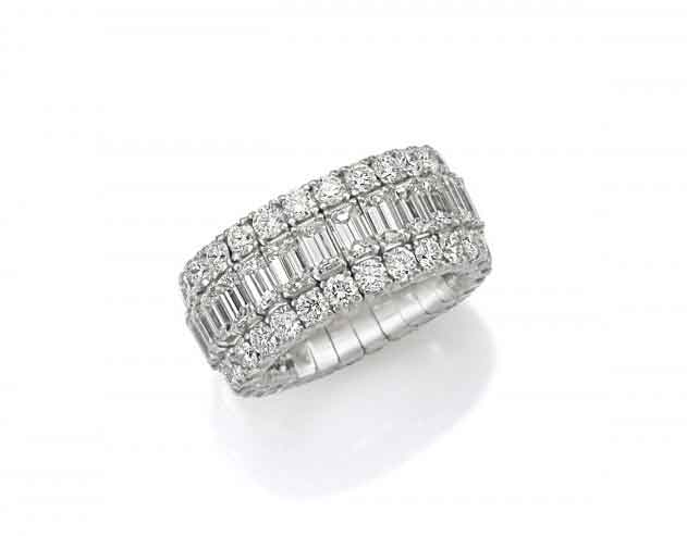 Picchiotti Xpandable ™ 18kt Yellow Gold Full Eternity Diamond Band
