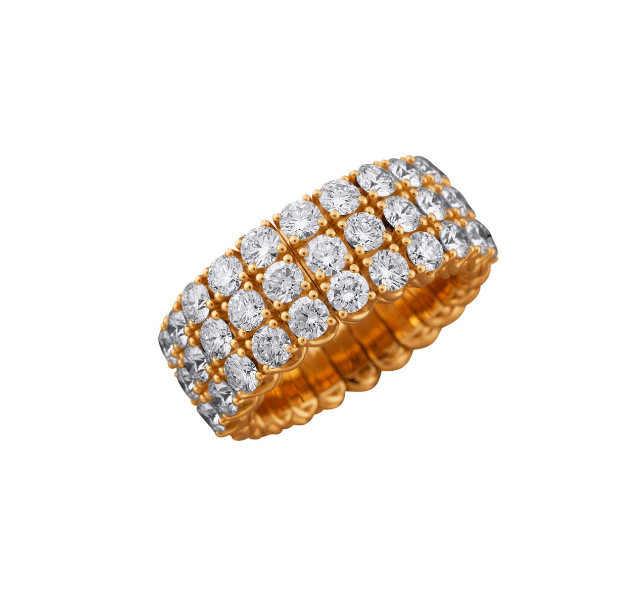 Picchiotti Xpandable ™ 18kt Yellow Gold Diamond Band