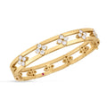 Roberto Coin “Love In Verona" 18kt Yellow Gold Diamond Bangle Bracelet