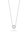 Roberto Coin “Tiny Treasures" 18kt White Gold Diamond Heart Necklace