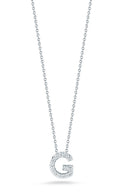 Roberto Coin "Tiny Treasures" Love Letter G in Diamonds